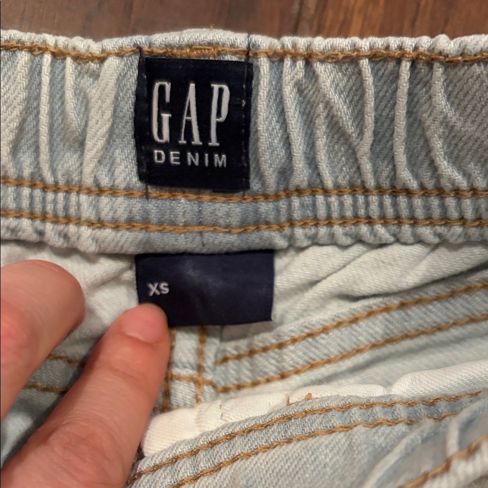 GAP Kids Light Wash Denim Shorts - Picture 2 of 4